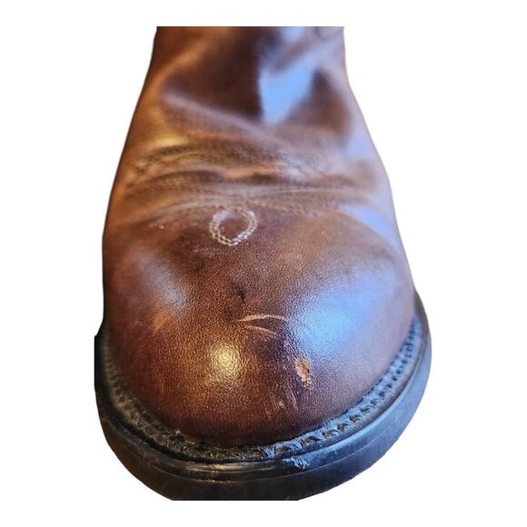 Smoky mountian boots Denver men sz 9.5D brown western cowboy boots leather upper main image 13